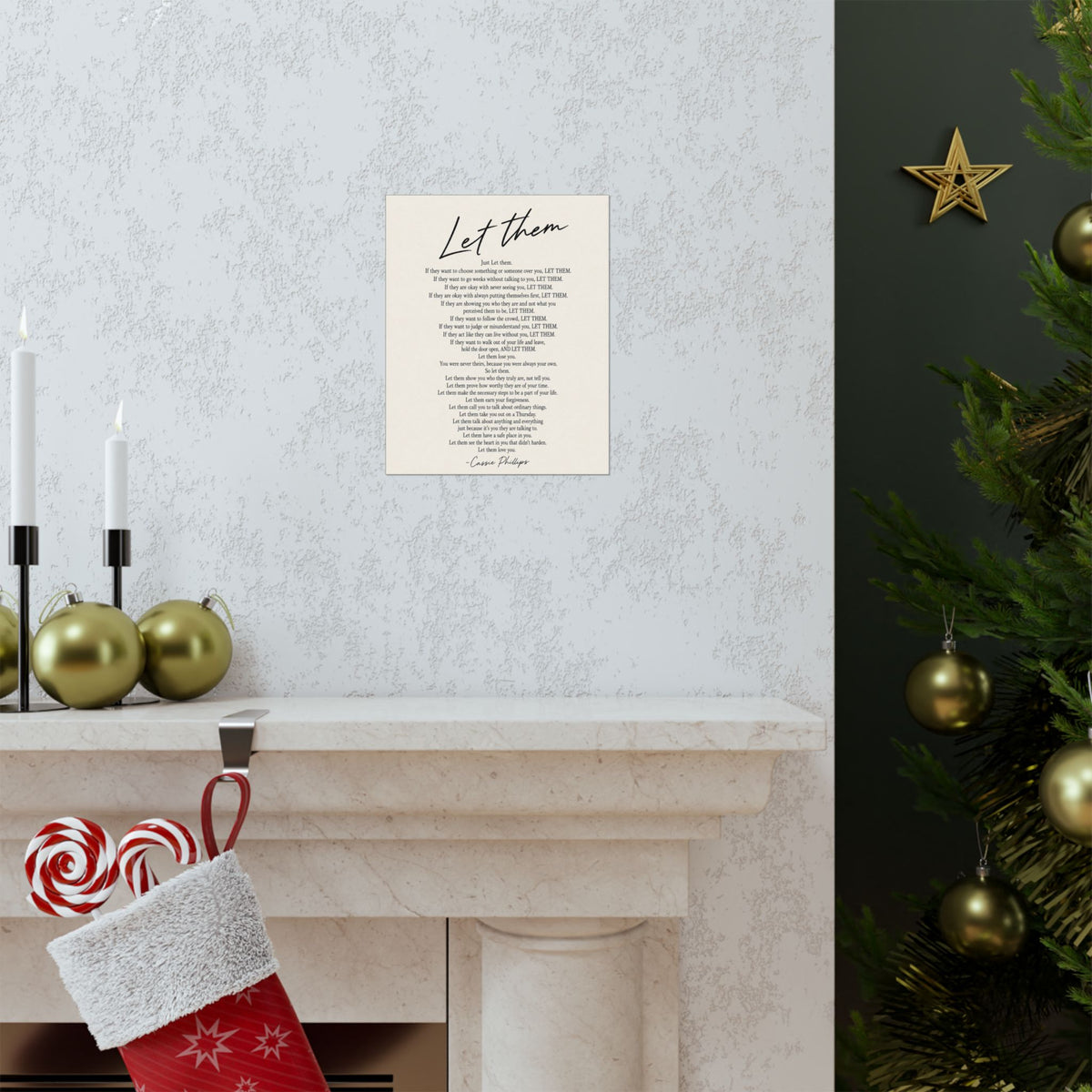 Cassie Phillips' "Let Them" Poem - Matte Vertical Poster