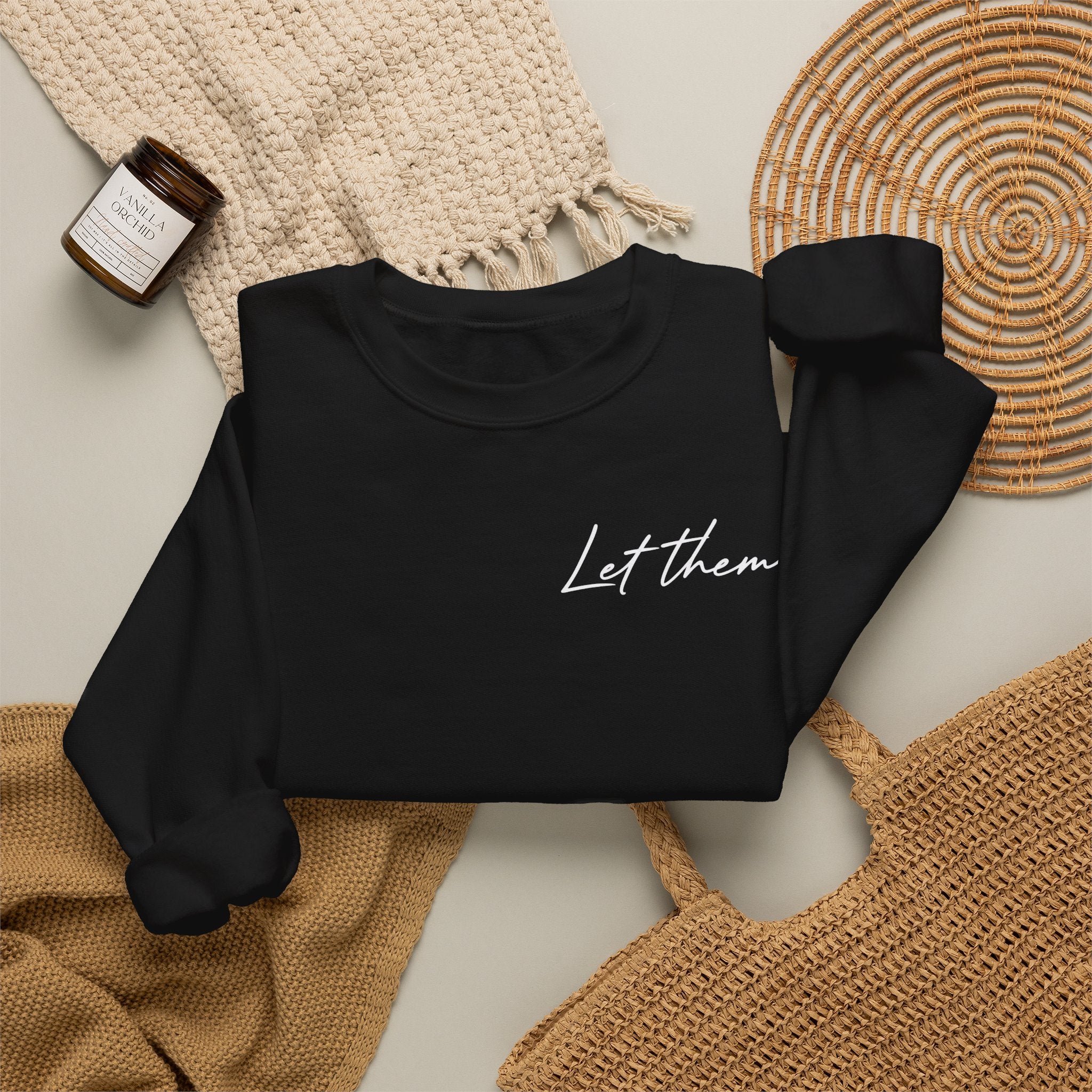 "Let Them" Double Sided Crewneck Sweatshirt
