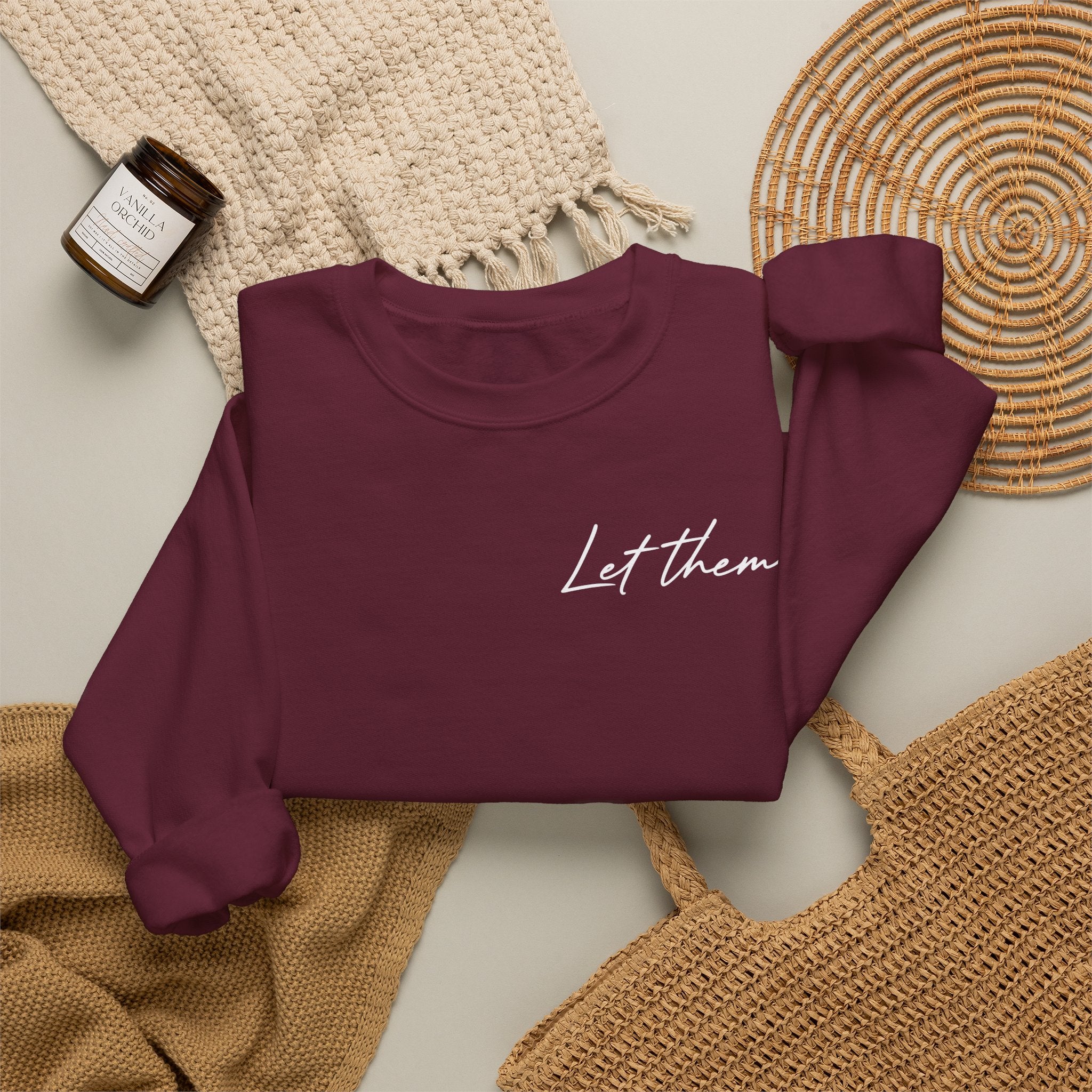 "Let Them" Double Sided Crewneck Sweatshirt