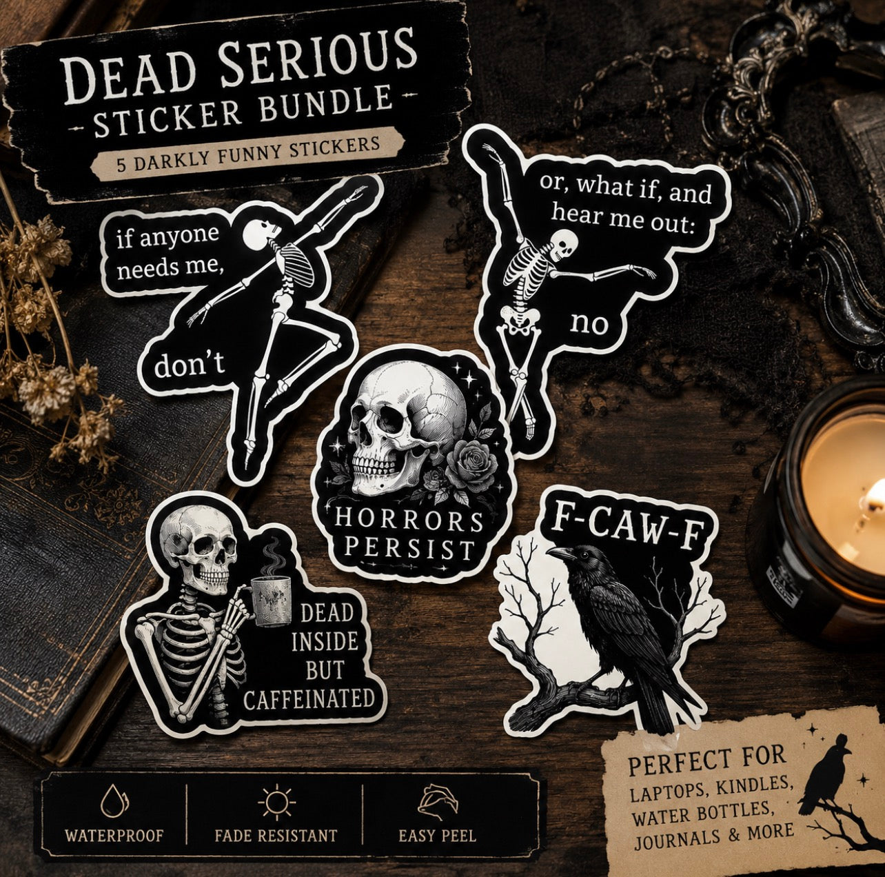 The Dead Serious Sticker Bundle