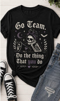 Go Team. Skeleton Graphic T-Shirt